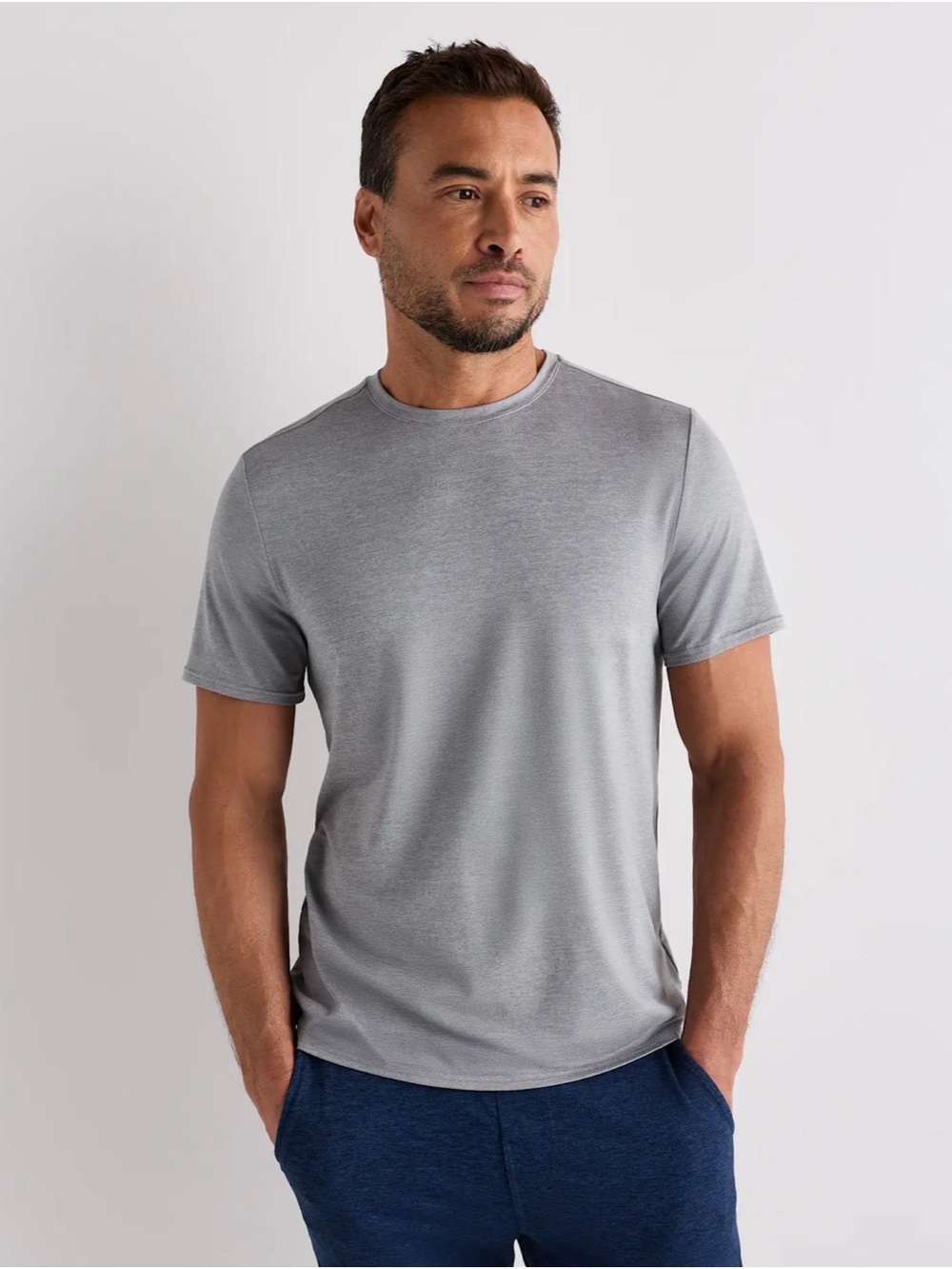 Flowknit Breeze Performance Tee/Heather Gray/Medium